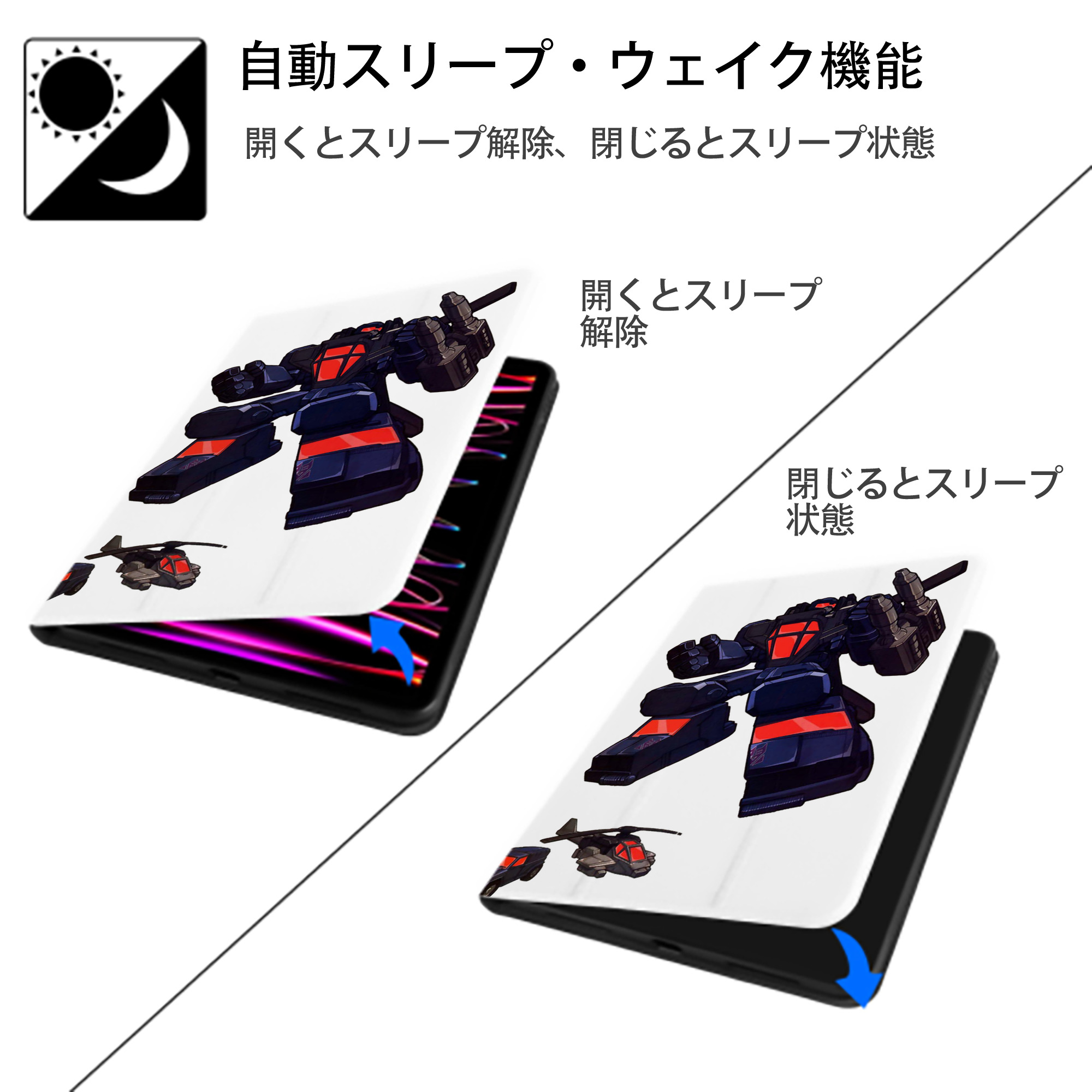 IPad ケース ペン収納付き 三つ折りスタンド PUレザー×シリコン 対応機種9.5/10.5/10.9インチ