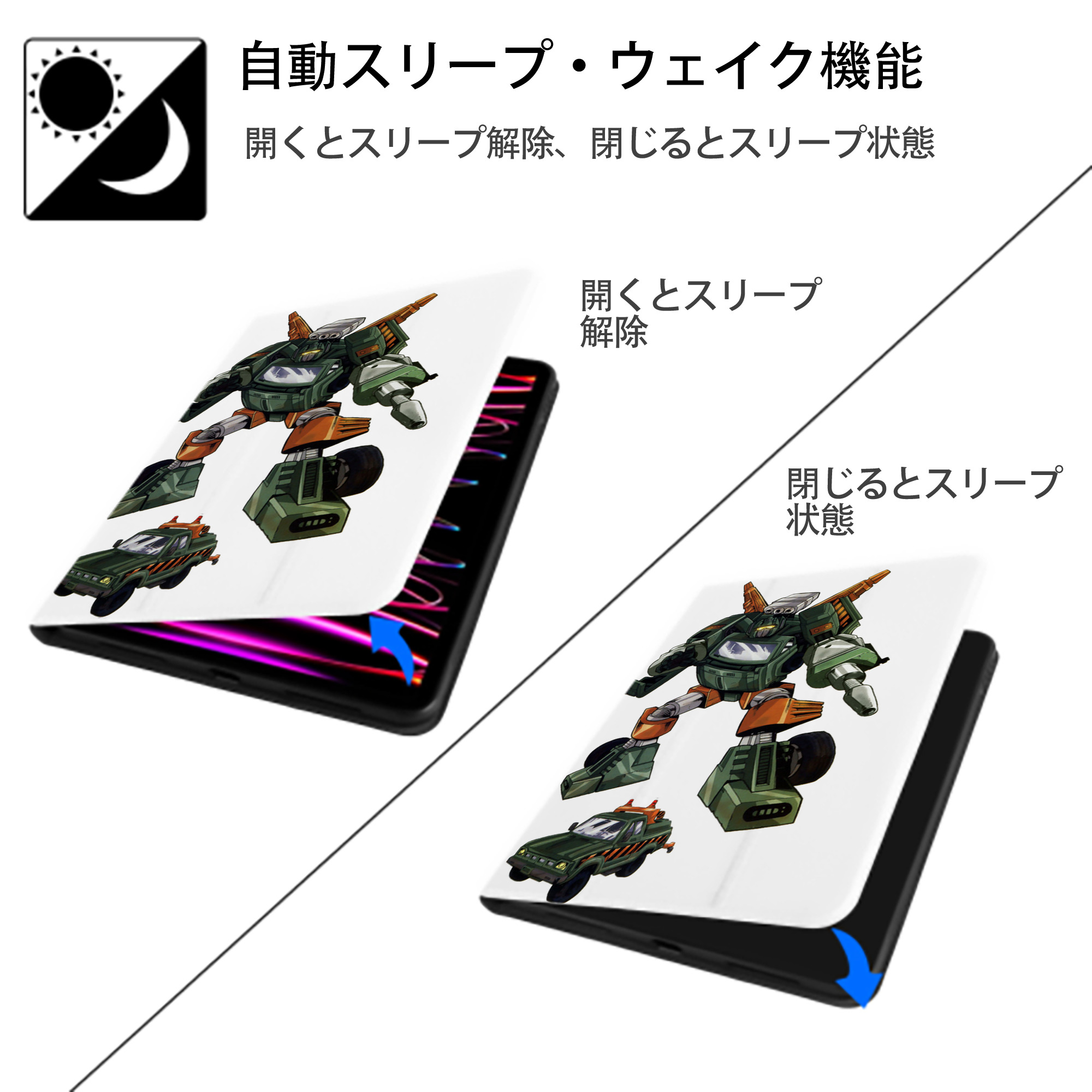 IPad ケース ペン収納付き 三つ折りスタンド PUレザー×シリコン 対応機種9.5/10.5/10.9インチ