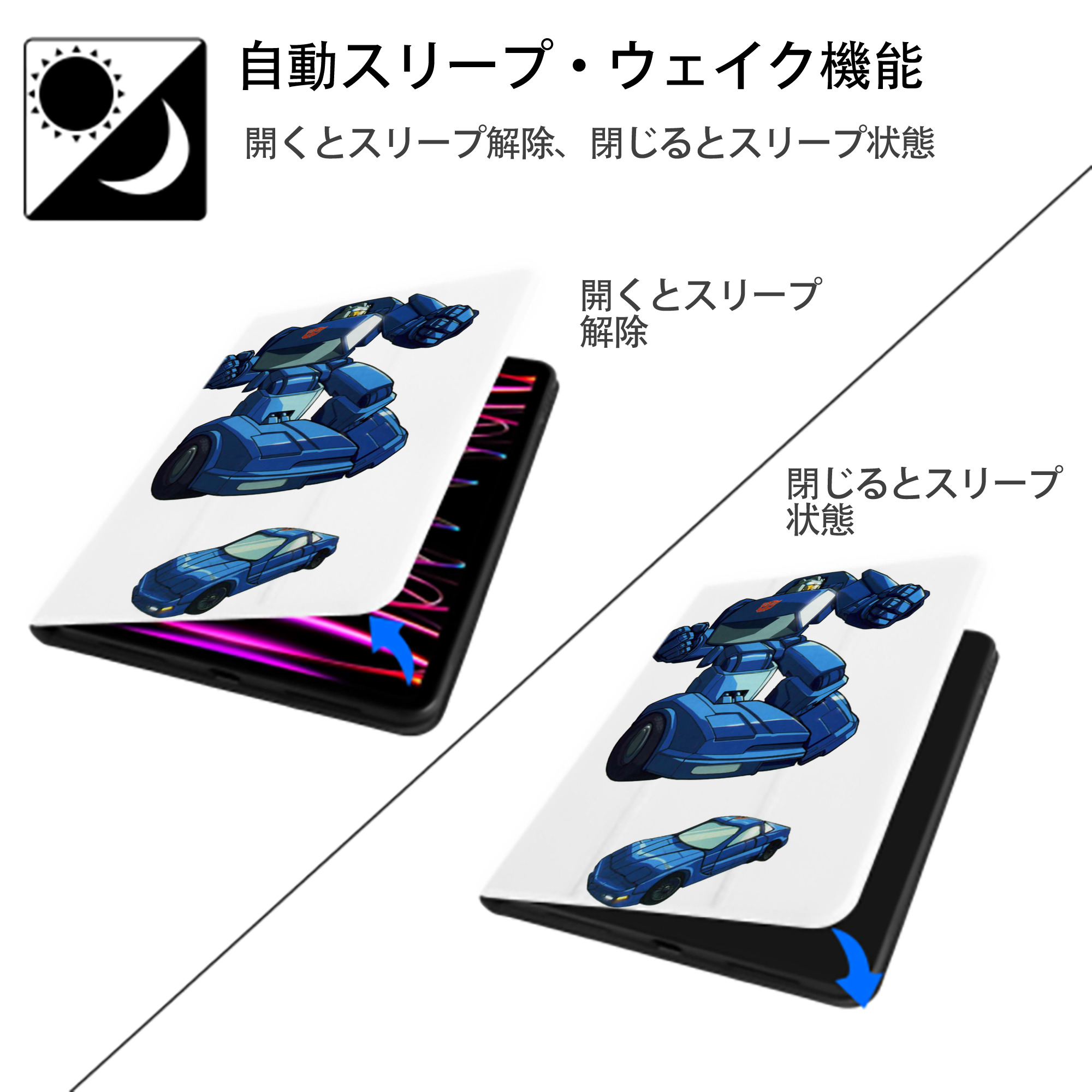  IPad ケース ペン収納付き 三つ折りスタンド PUレザー×シリコン 対応機種9.5/10.5/10.9インチ