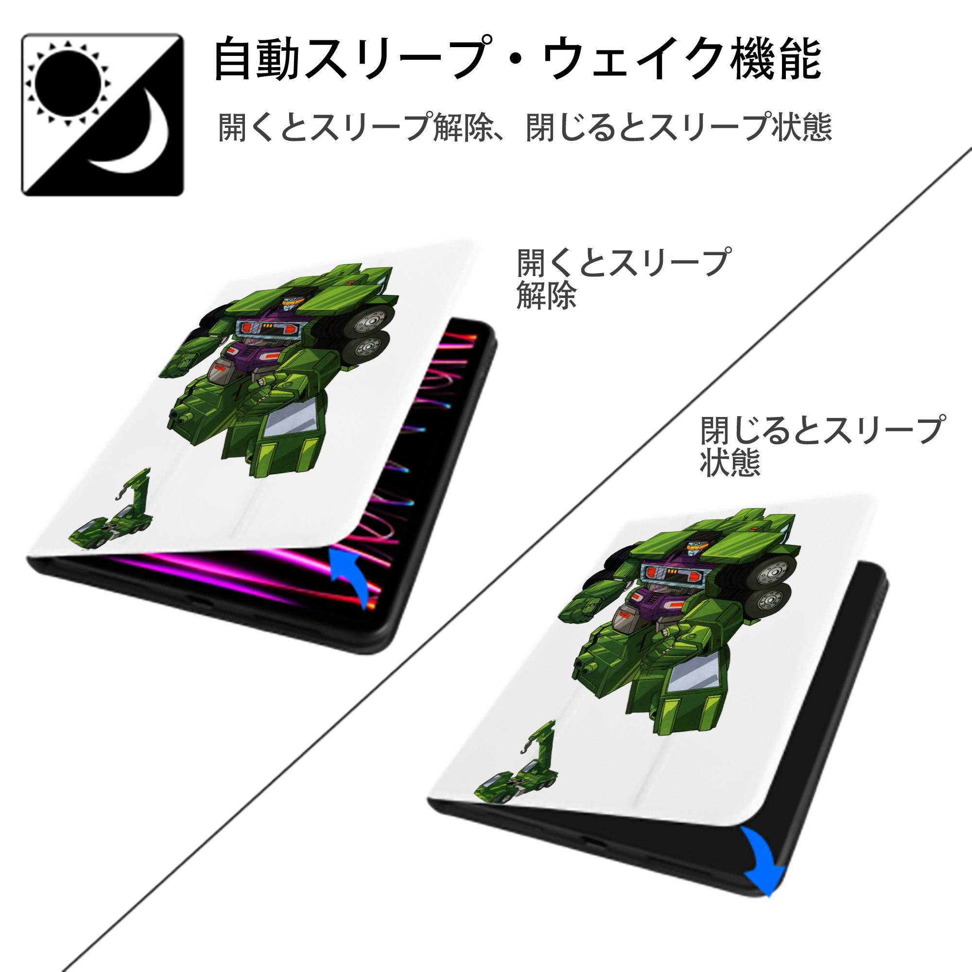  IPad ケース ペン収納付き 三つ折りスタンド PUレザー×シリコン 対応機種9.5/10.5/10.9インチ