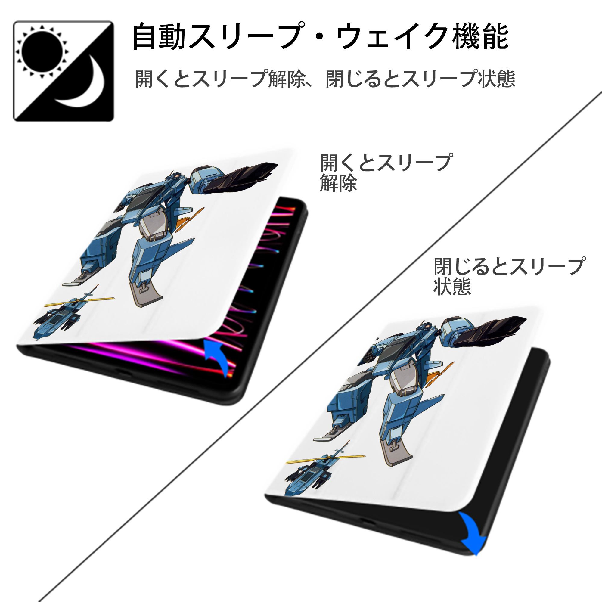  IPad ケース ペン収納付き 三つ折りスタンド PUレザー×シリコン 対応機種9.5/10.5/10.9インチ