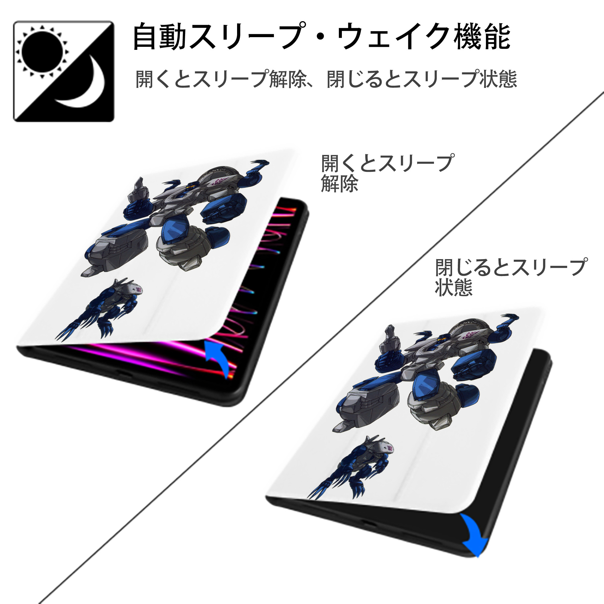  IPad ケース ペン収納付き 三つ折りスタンド PUレザー×シリコン 対応機種9.5/10.5/10.9インチ