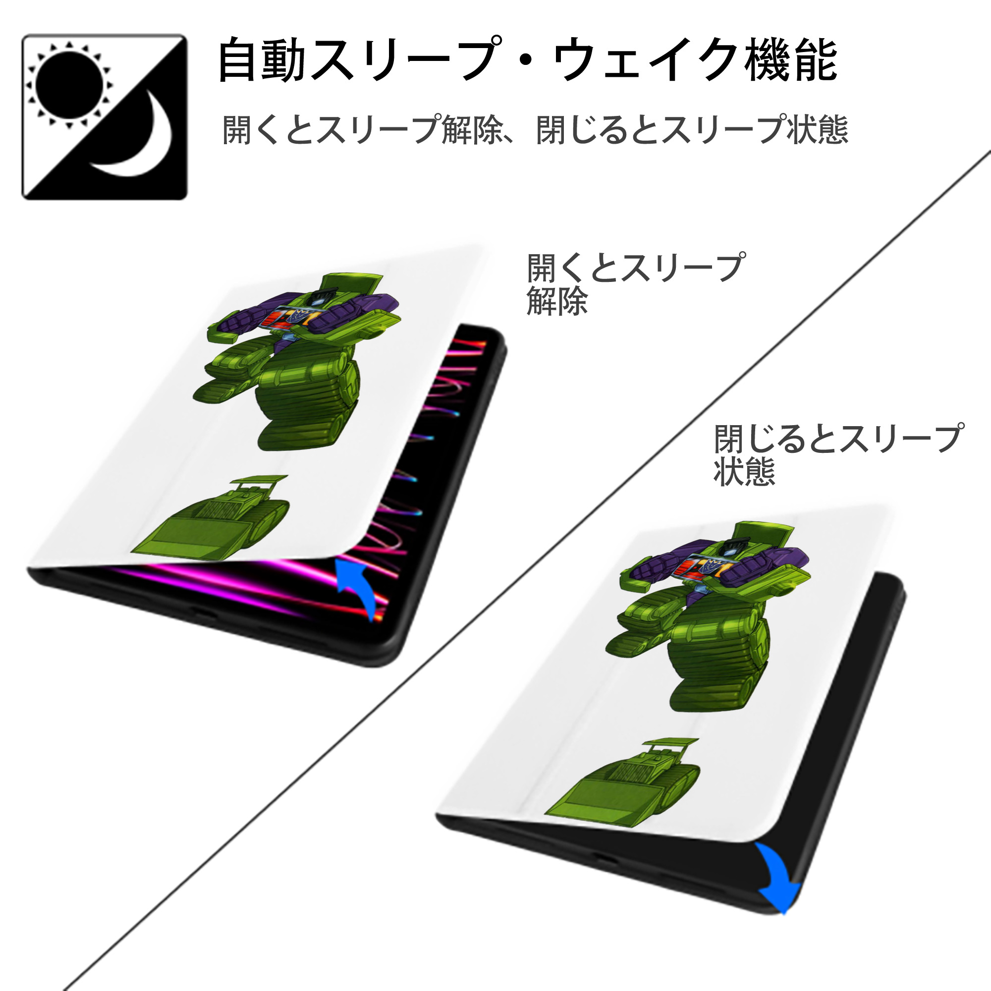  IPad ケース ペン収納付き 三つ折りスタンド PUレザー×シリコン 対応機種9.5/10.5/10.9インチ