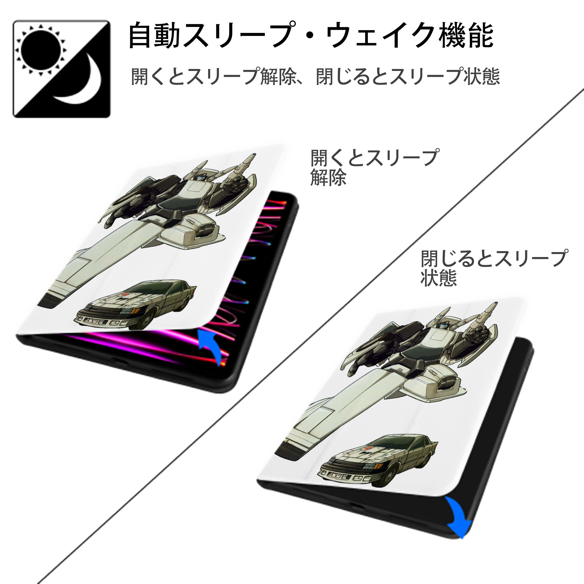  IPad ケース ペン収納付き 三つ折りスタンド PUレザー×シリコン 対応機種9.5/10.5/10.9インチ