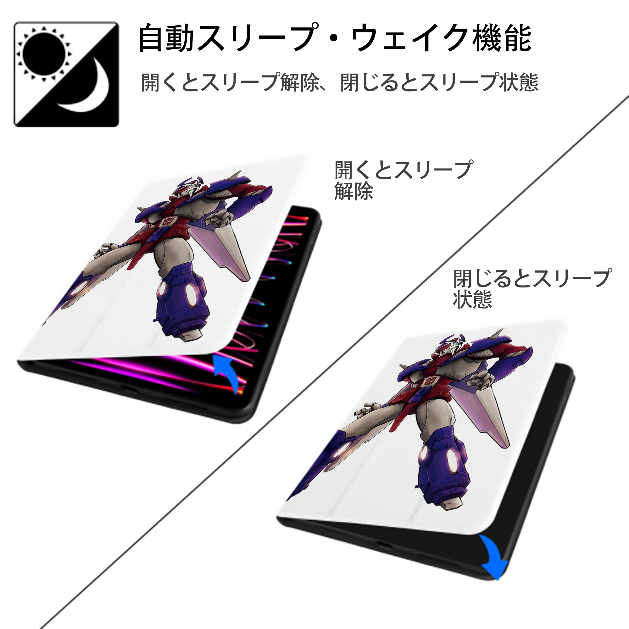  IPad ケース ペン収納付き 三つ折りスタンド PUレザー×シリコン 対応機種9.5/10.5/10.9インチ