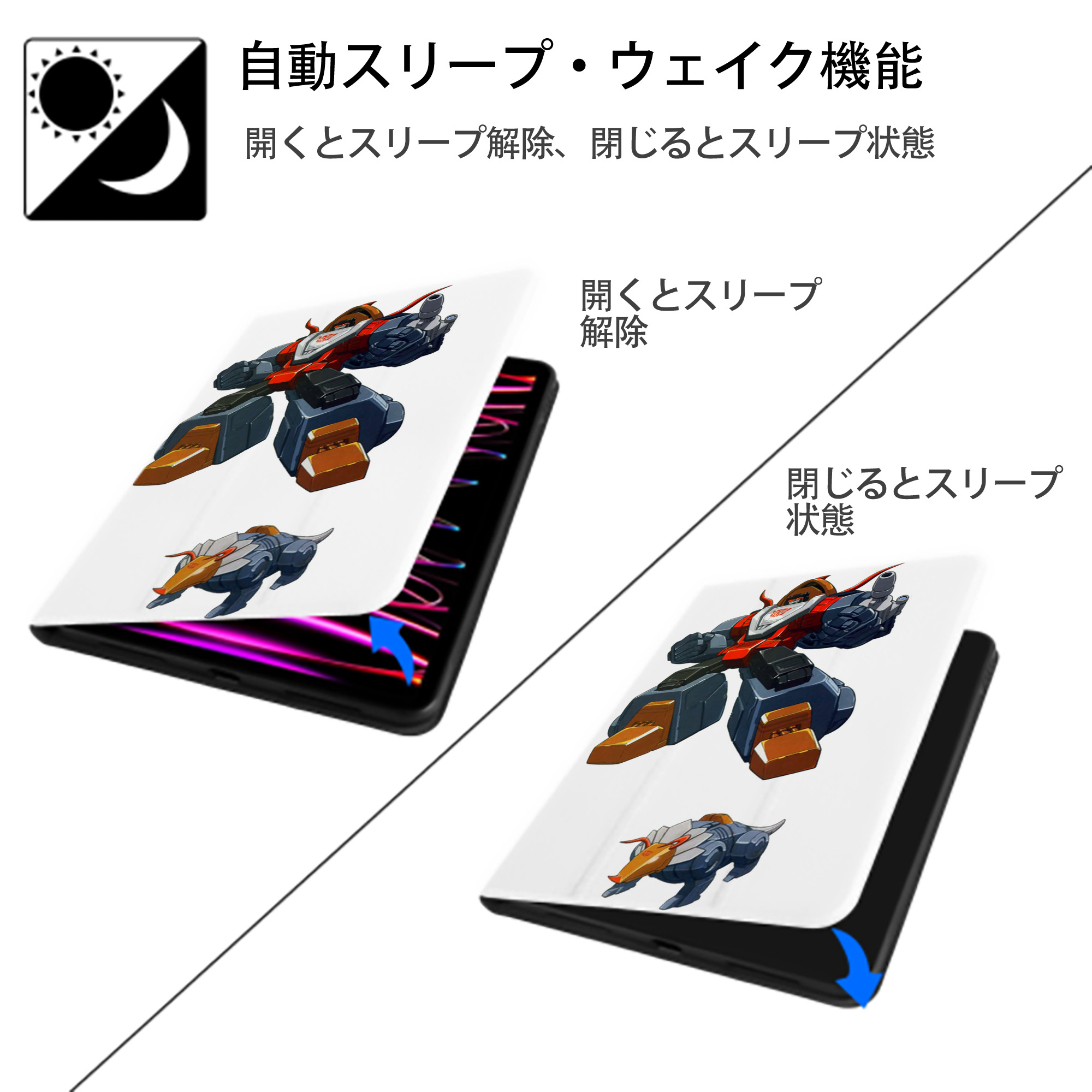  IPad ケース ペン収納付き 三つ折りスタンド PUレザー×シリコン 対応機種9.5/10.5/10.9インチ