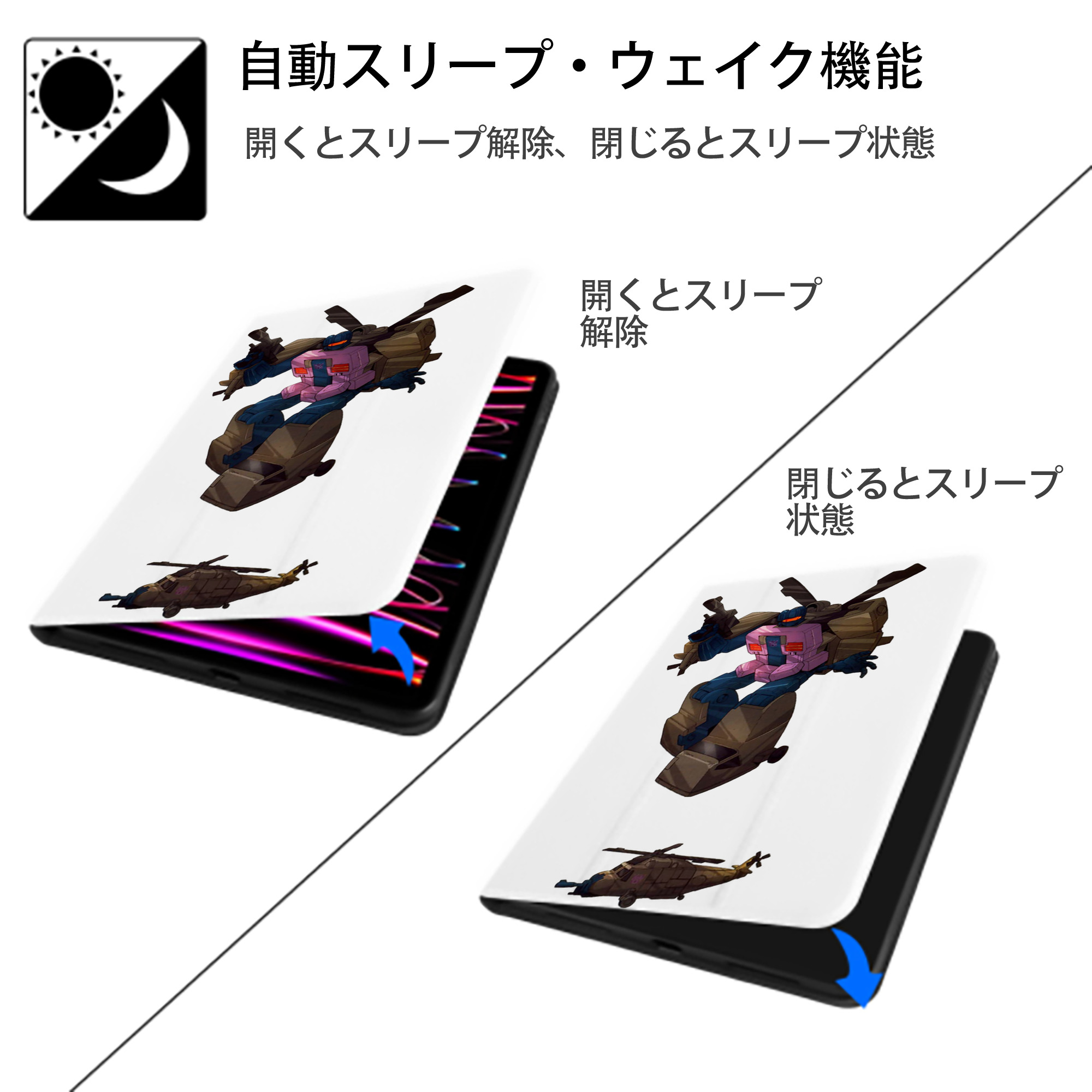 IPad ケース ペン収納付き 三つ折りスタンド PUレザー×シリコン 対応機種9.5/10.5/10.9インチ