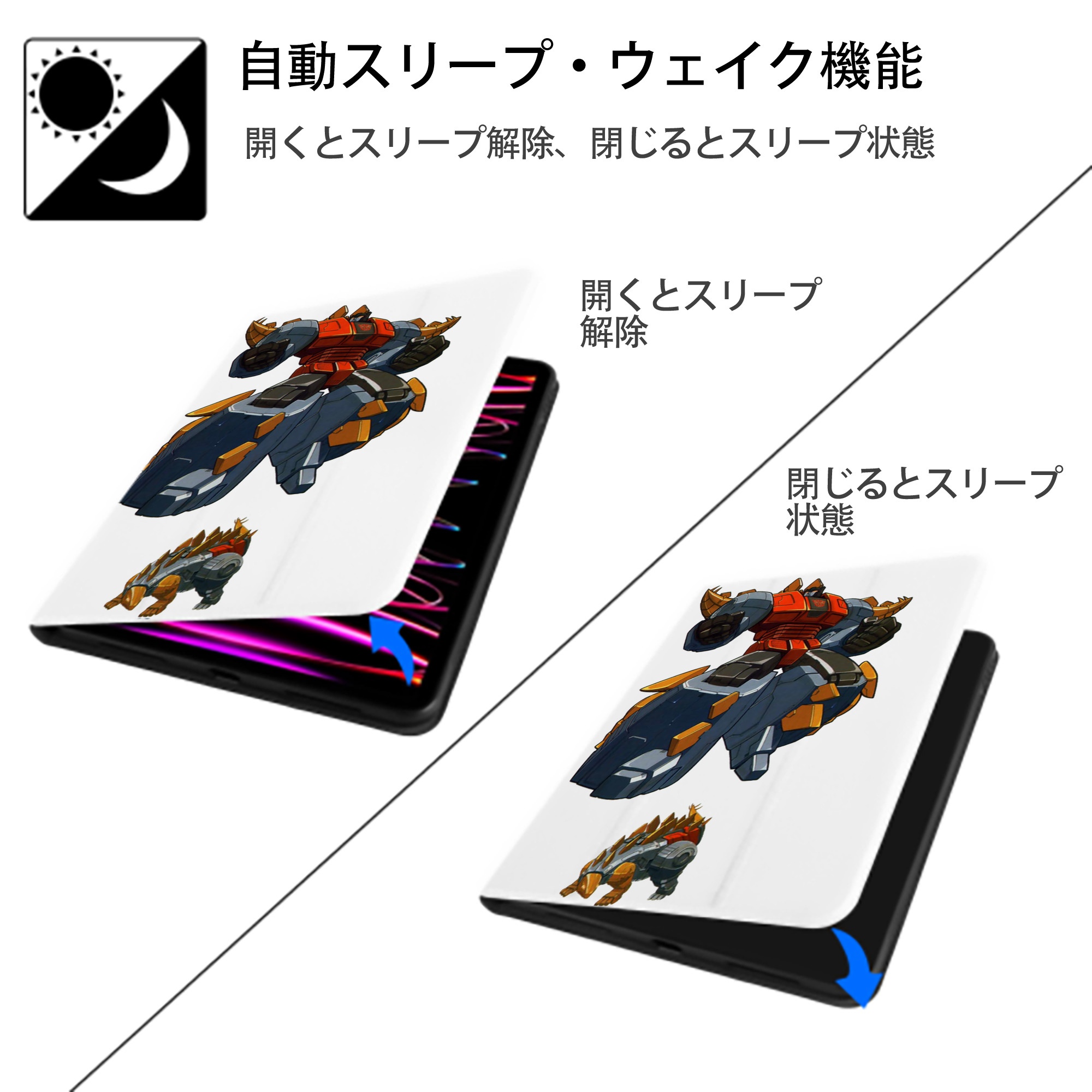  IPad ケース ペン収納付き 三つ折りスタンド PUレザー×シリコン 対応機種9.5/10.5/10.9インチ