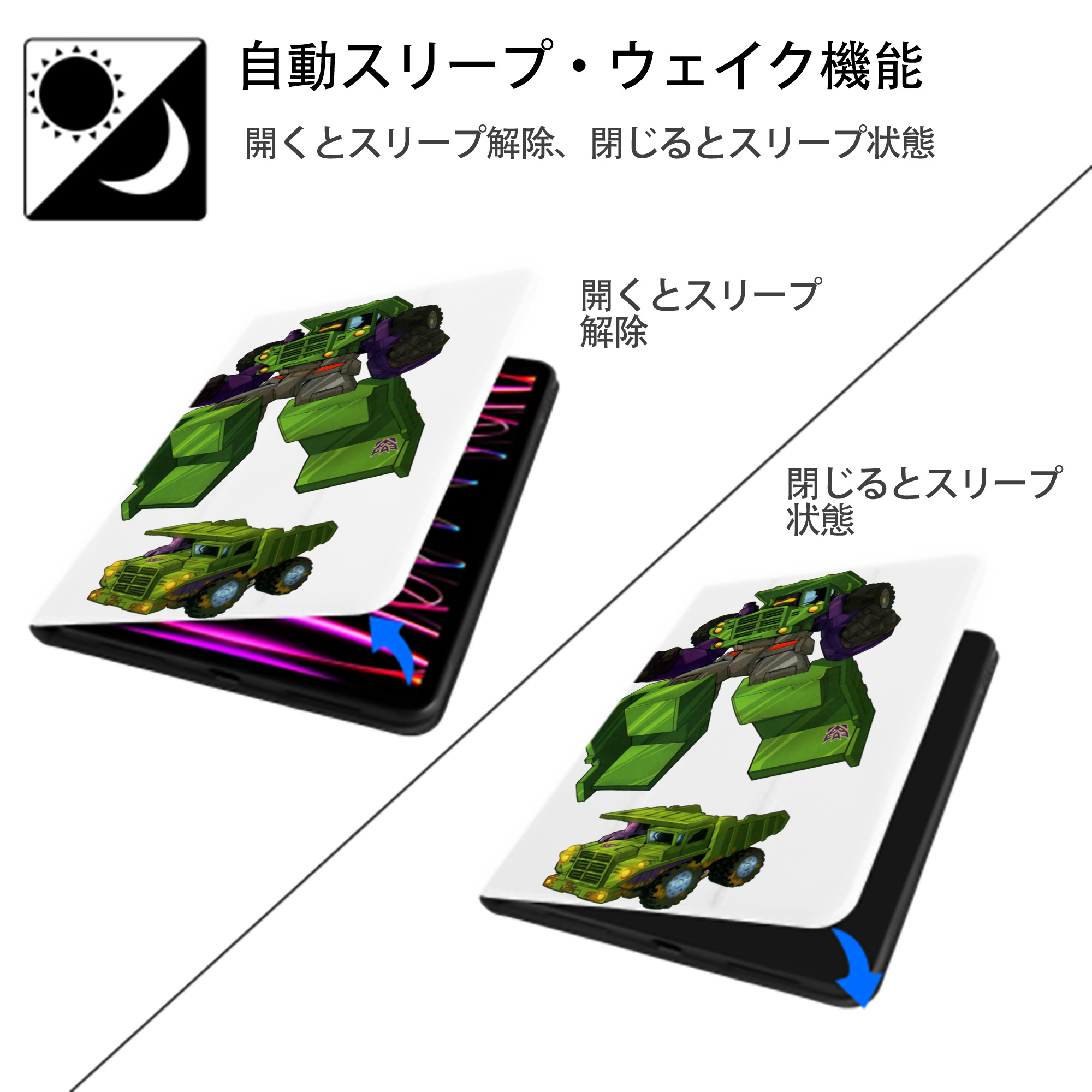  IPad ケース ペン収納付き 三つ折りスタンド PUレザー×シリコン 対応機種9.5/10.5/10.9インチ