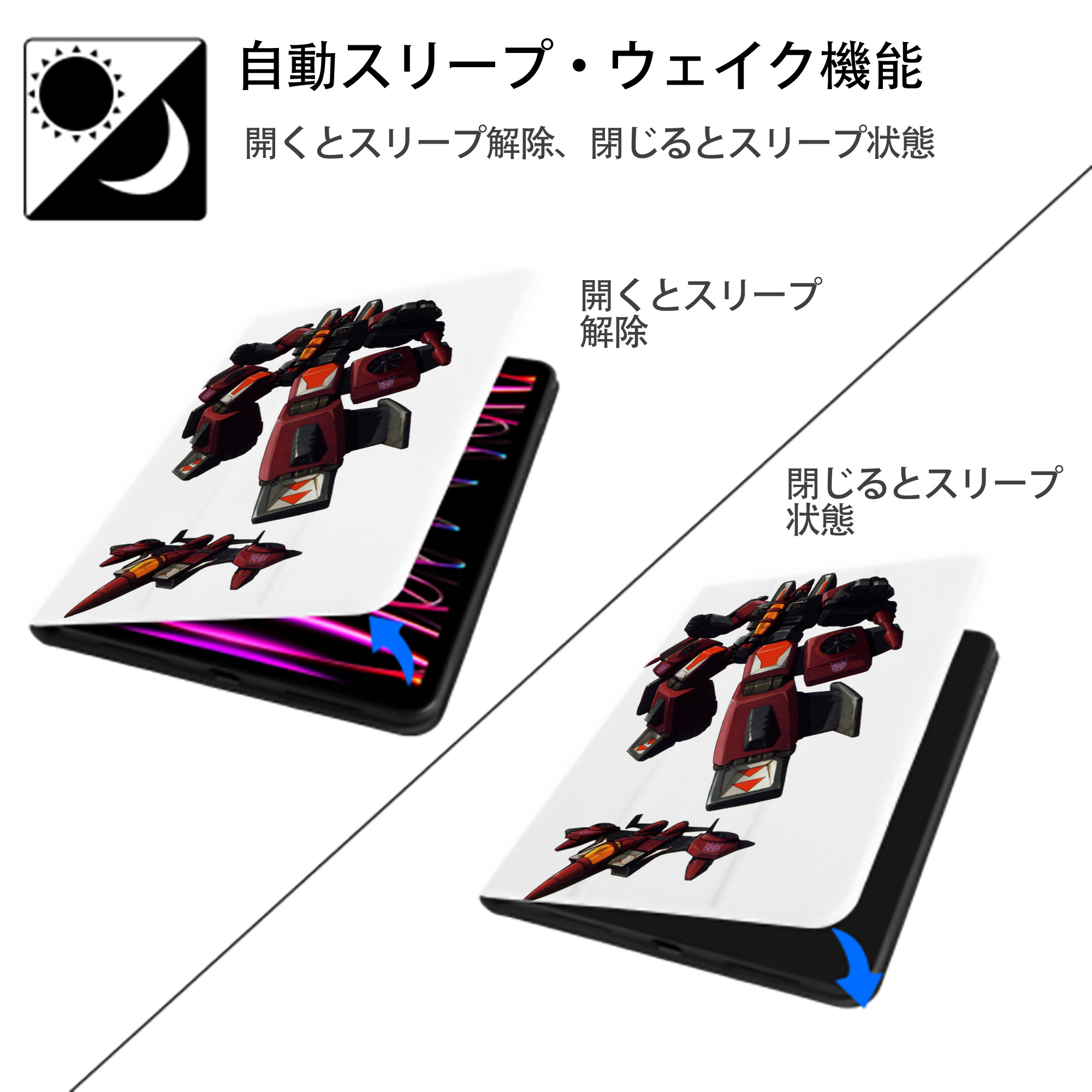  IPad ケース ペン収納付き 三つ折りスタンド PUレザー×シリコン 対応機種9.5/10.5/10.9インチ