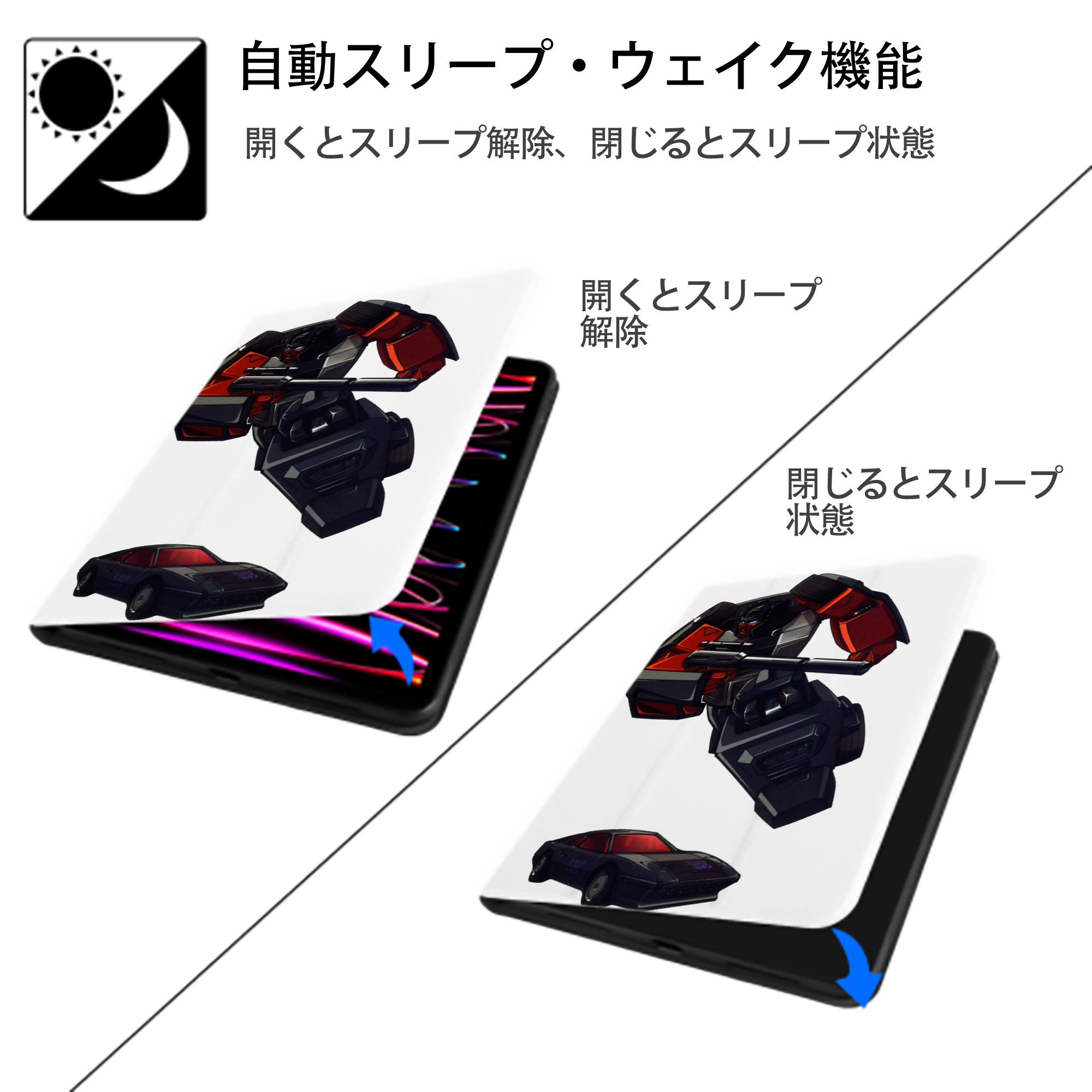  IPad ケース ペン収納付き 三つ折りスタンド PUレザー×シリコン 対応機種9.5/10.5/10.9インチ