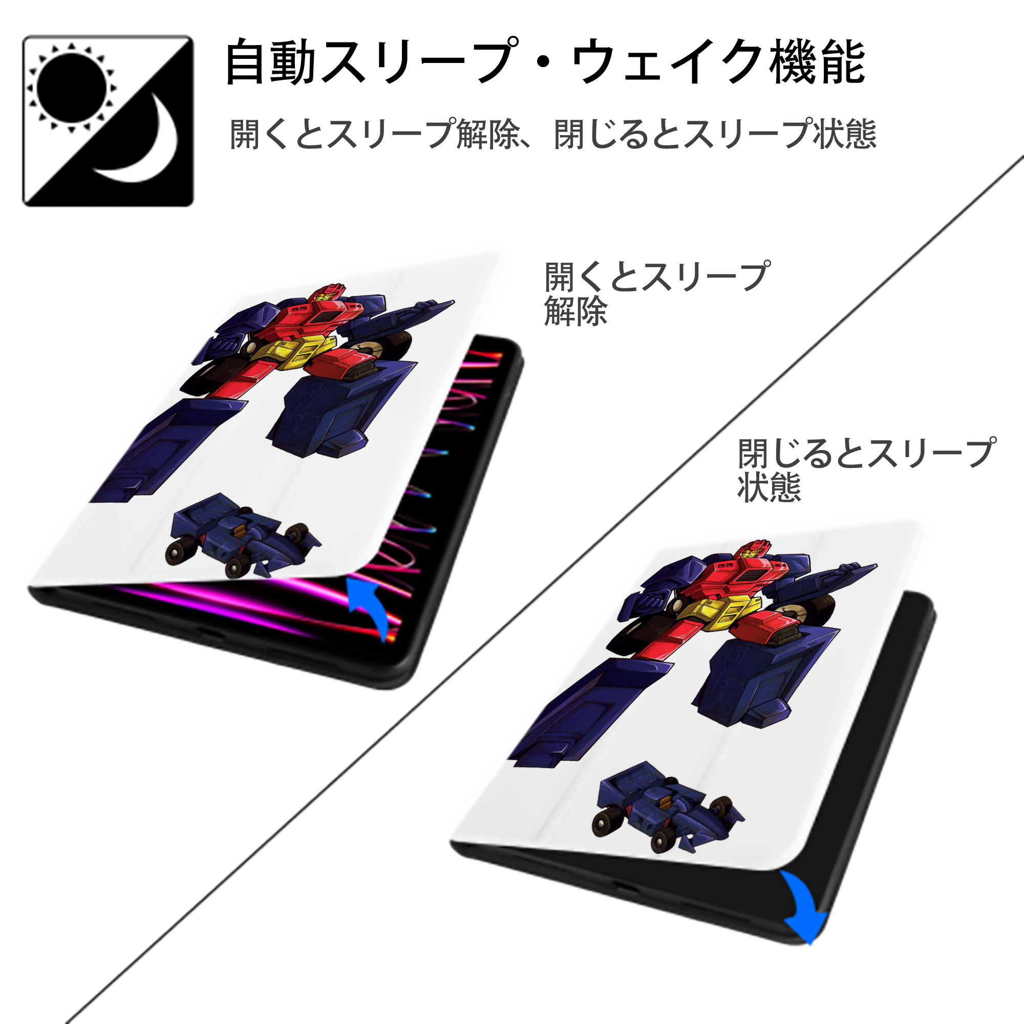  IPad ケース ペン収納付き 三つ折りスタンド PUレザー×シリコン 対応機種9.5/10.5/10.9インチ