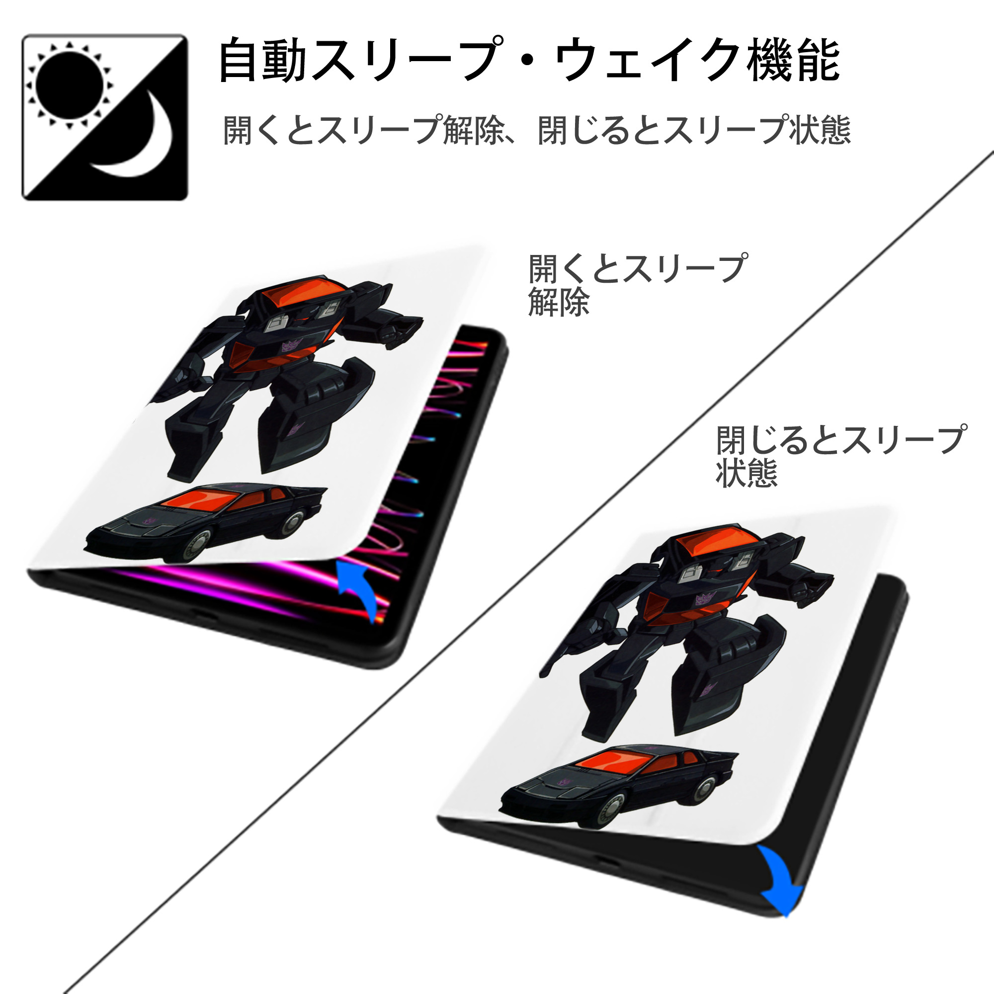  IPad ケース ペン収納付き 三つ折りスタンド PUレザー×シリコン 対応機種9.5/10.5/10.9インチ
