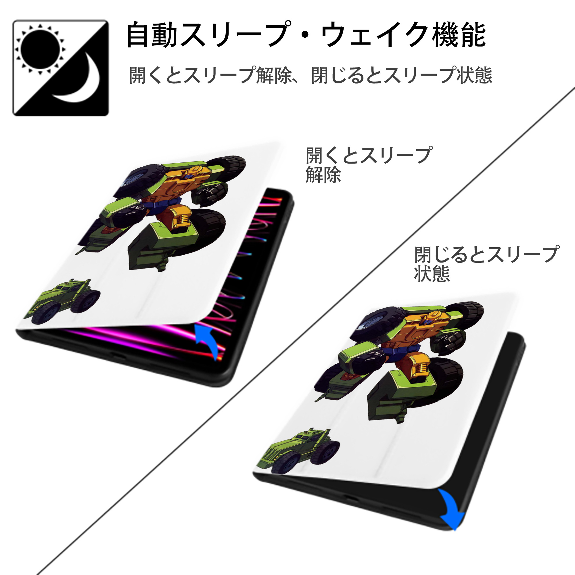  IPad ケース ペン収納付き 三つ折りスタンド PUレザー×シリコン 対応機種9.5/10.5/10.9インチ