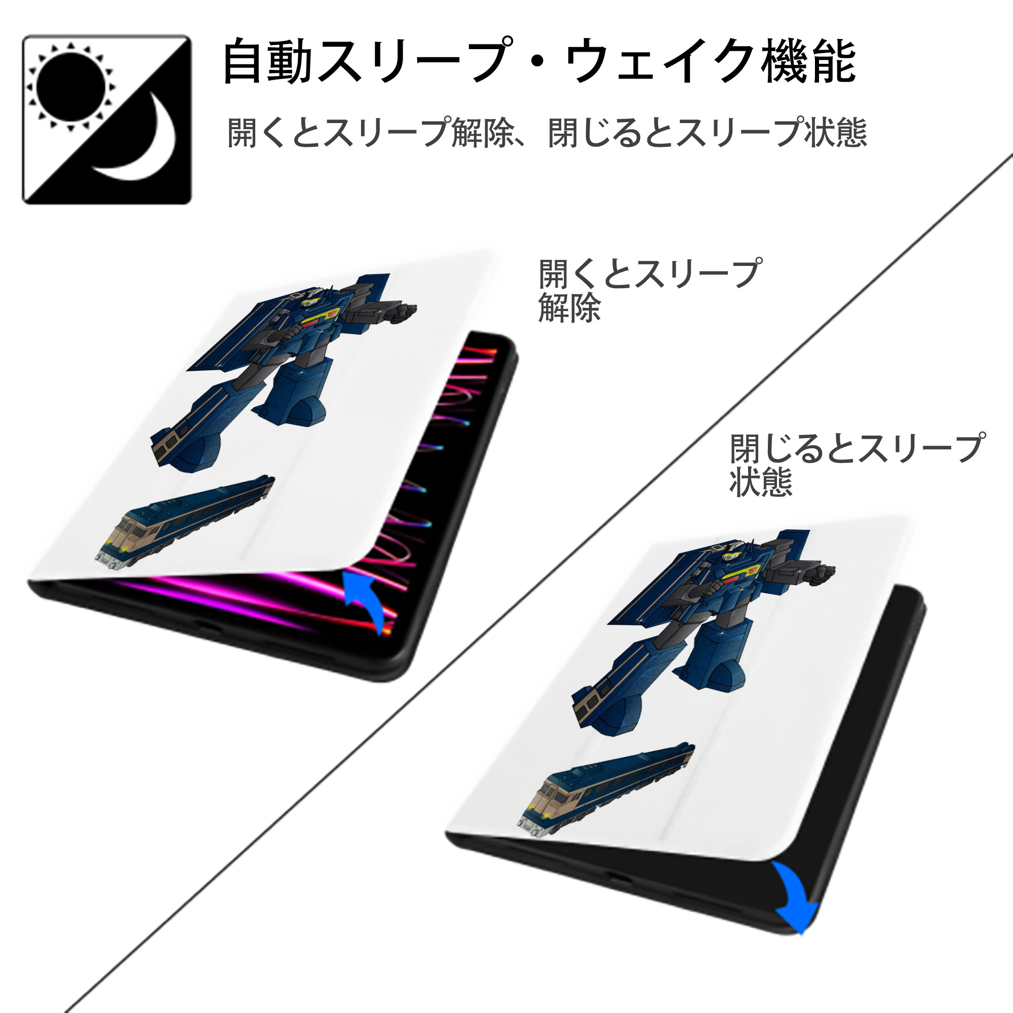  IPad ケース ペン収納付き 三つ折りスタンド PUレザー×シリコン 対応機種9.5/10.5/10.9インチ