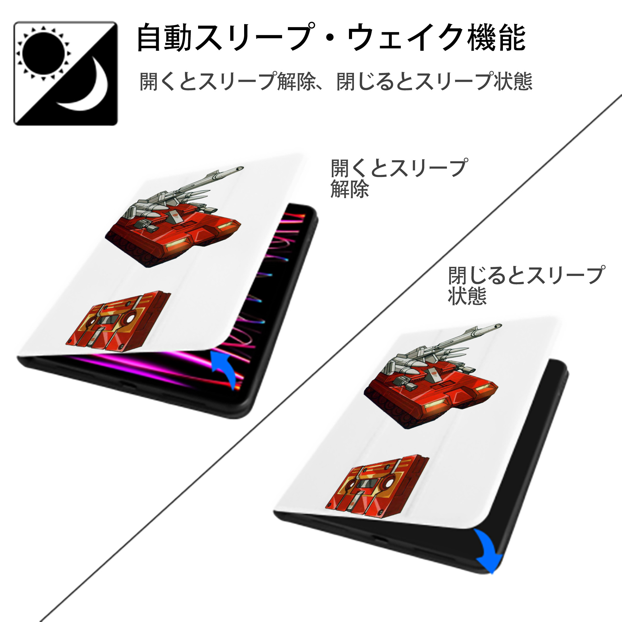  IPad ケース ペン収納付き 三つ折りスタンド PUレザー×シリコン 対応機種9.5/10.5/10.9インチ