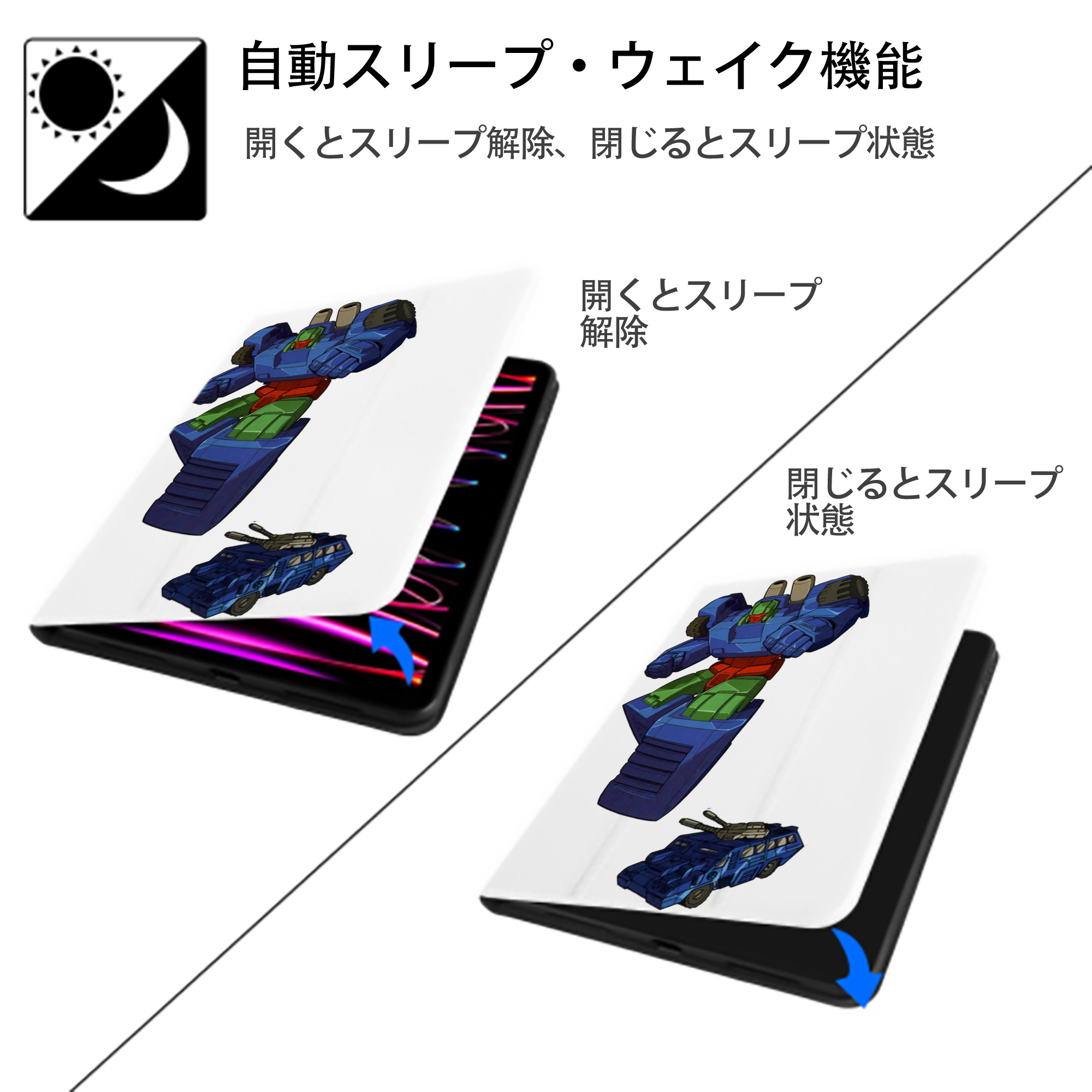  IPad ケース ペン収納付き 三つ折りスタンド PUレザー×シリコン 対応機種9.5/10.5/10.9インチ