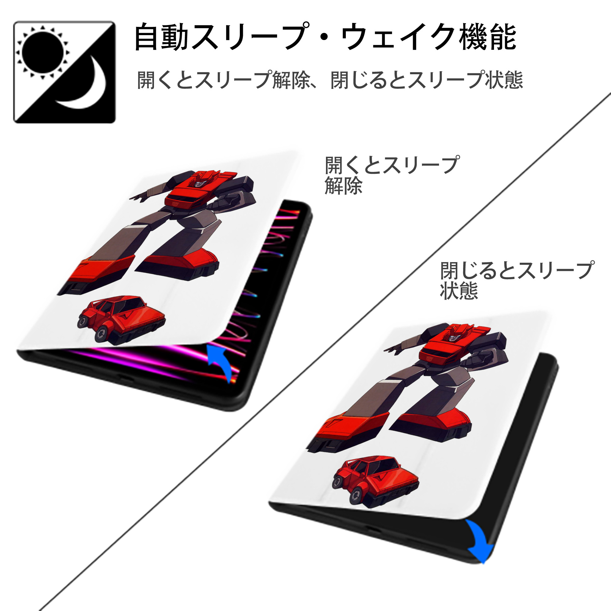  IPad ケース ペン収納付き 三つ折りスタンド PUレザー×シリコン 対応機種9.5/10.5/10.9インチ