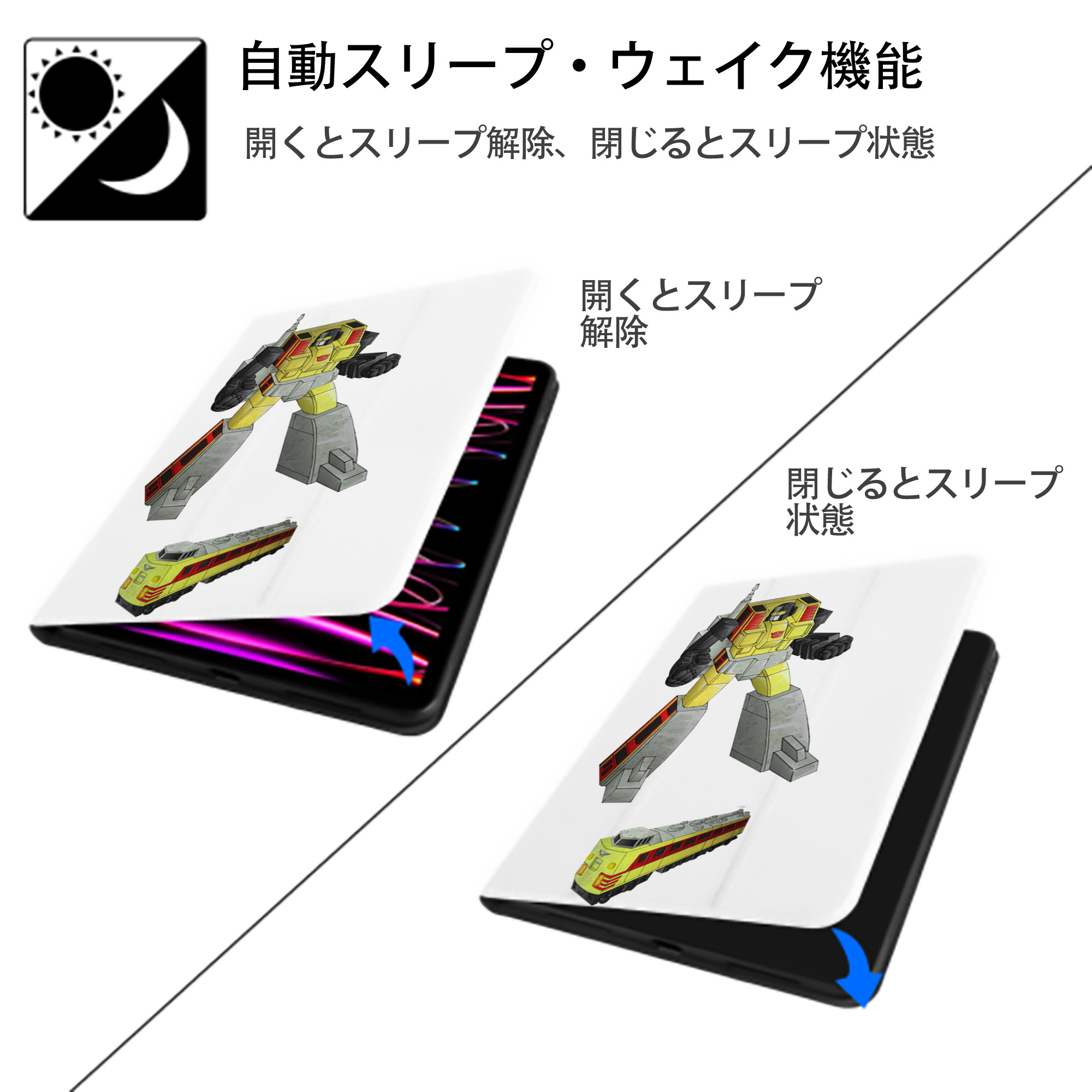  IPad ケース ペン収納付き 三つ折りスタンド PUレザー×シリコン 対応機種9.5/10.5/10.9インチ