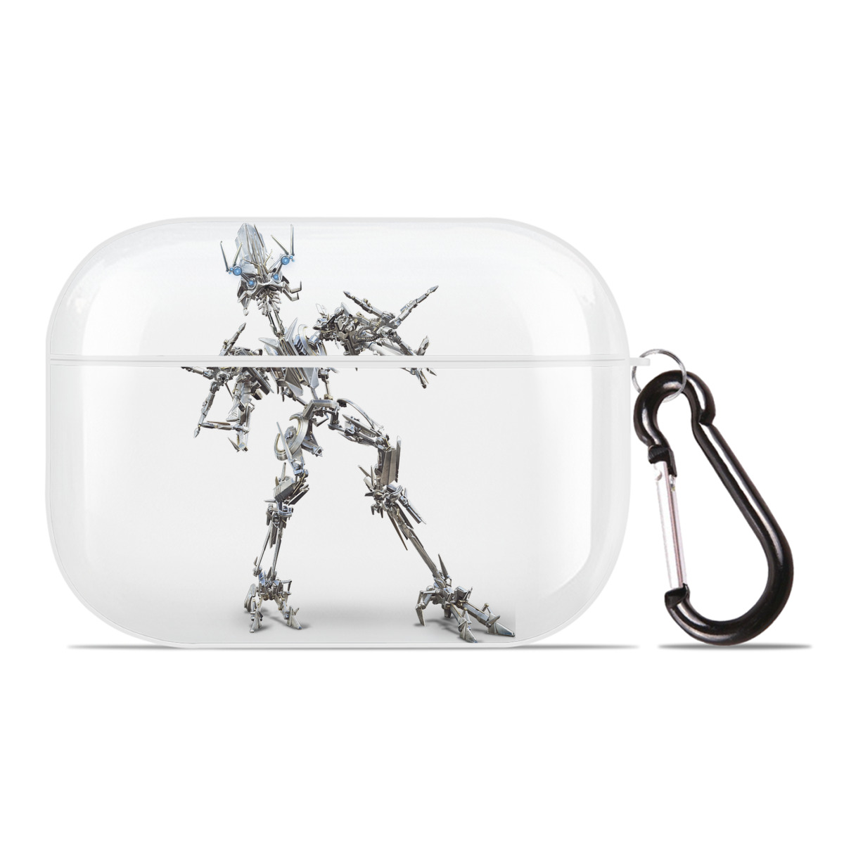 （画像用）  【AirPods Pro用】ハードシェル保護ケース 耐衝撃・防指紋・カラビナ付き商品仕様