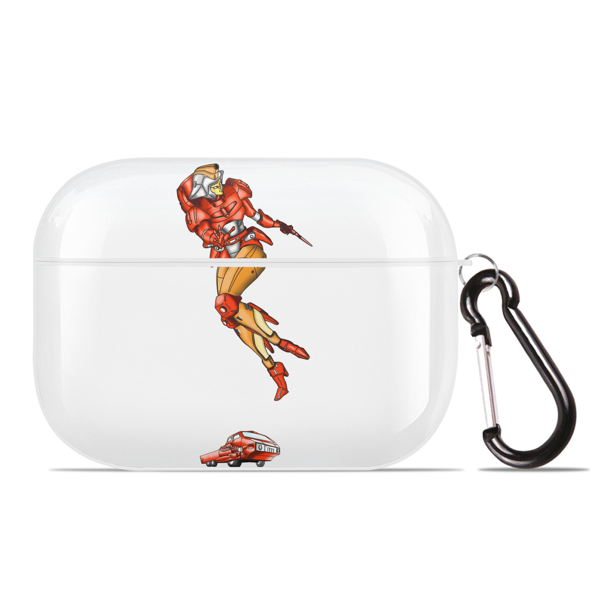 （画像用）  【AirPods Pro用】ハードシェル保護ケース 耐衝撃・防指紋・カラビナ付き商品仕様