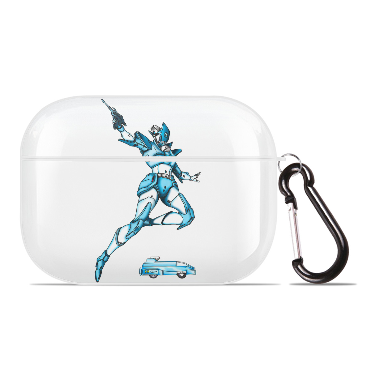 （画像用）  【AirPods Pro用】ハードシェル保護ケース 耐衝撃・防指紋・カラビナ付き商品仕様