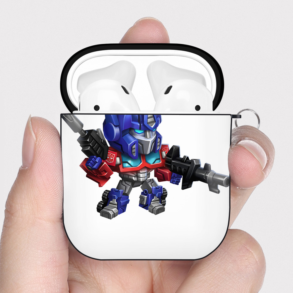 （画像用）  AirPods 第2世代保護ケース ハードシェル ブラック 耐衝撃・防指紋・カラビナ付き