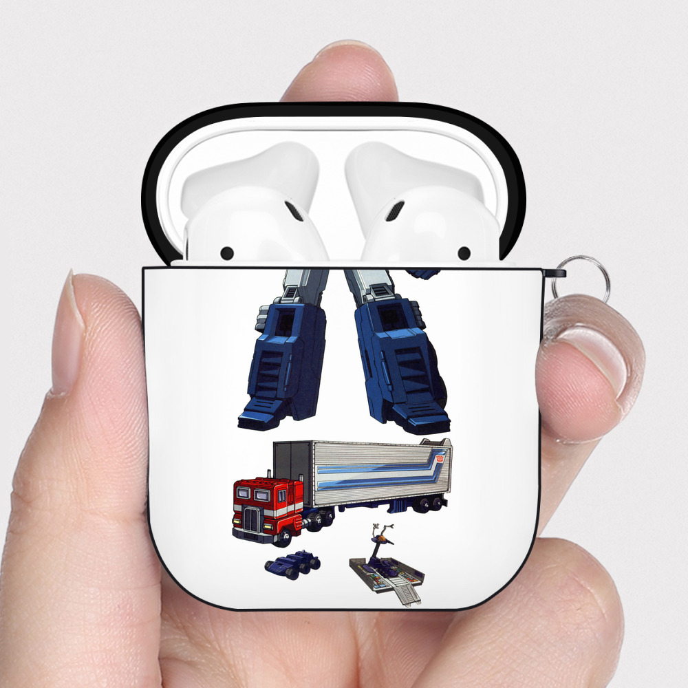 （画像用）  AirPods 第2世代保護ケース ハードシェル ブラック 耐衝撃・防指紋・カラビナ付き