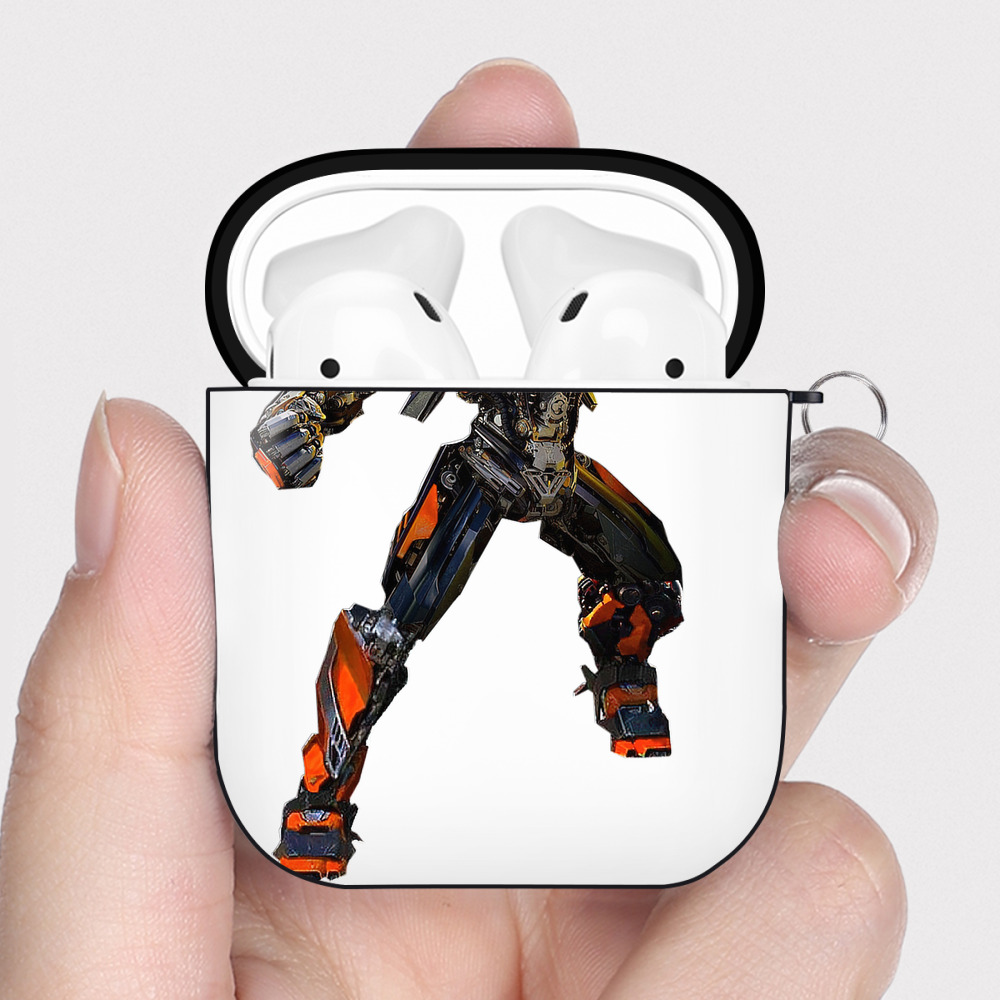 （画像用）  AirPods 第2世代保護ケース ハードシェル ブラック 耐衝撃・防指紋・カラビナ付き