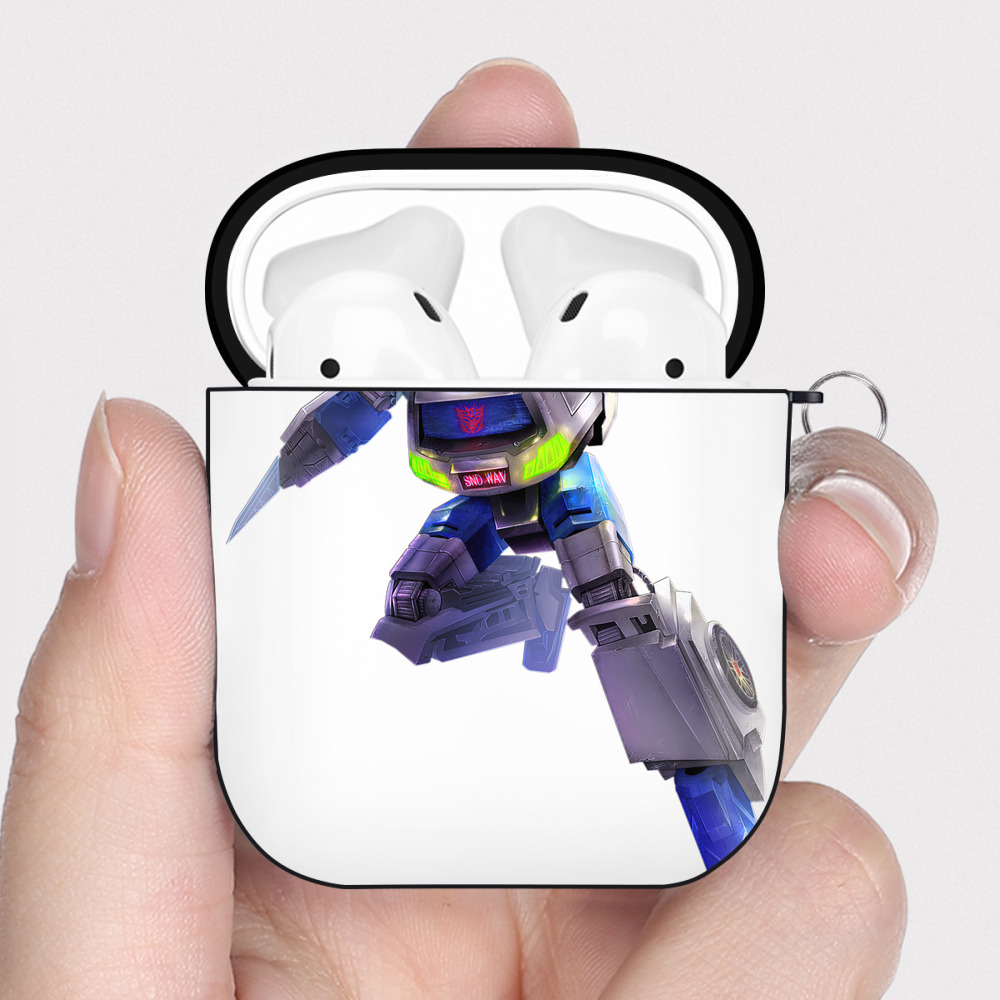 （画像用）  AirPods 第2世代保護ケース ハードシェル ブラック 耐衝撃・防指紋・カラビナ付き