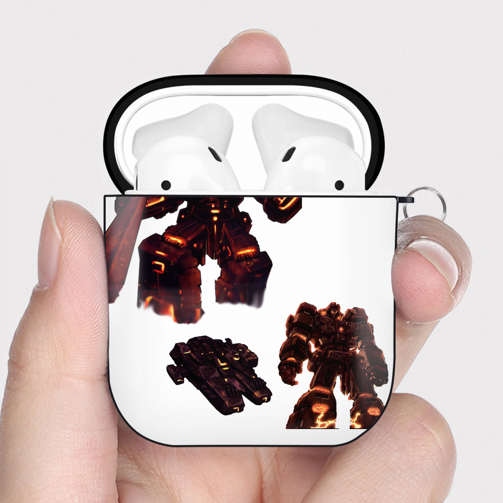 （画像用）  AirPods 第2世代保護ケース ハードシェル ブラック 耐衝撃・防指紋・カラビナ付き