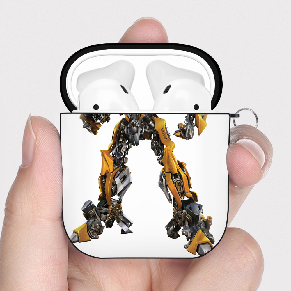 （画像用）  AirPods 第2世代保護ケース ハードシェル ブラック 耐衝撃・防指紋・カラビナ付き