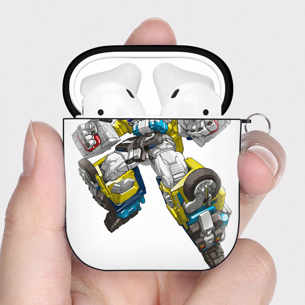 （画像用）  AirPods 第2世代保護ケース ハードシェル ブラック 耐衝撃・防指紋・カラビナ付き