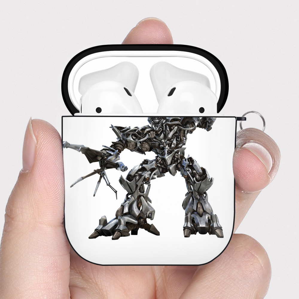 （画像用）  AirPods 第2世代保護ケース ハードシェル ブラック 耐衝撃・防指紋・カラビナ付き