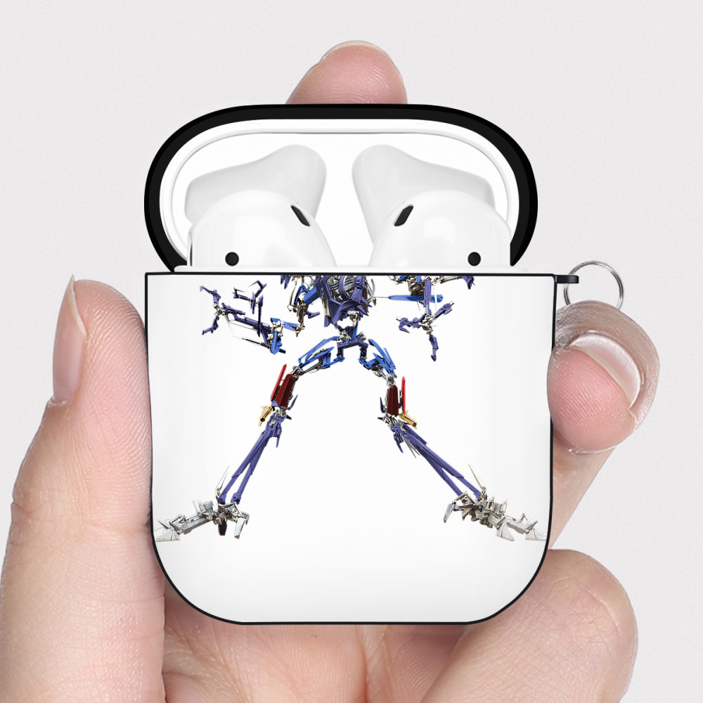 （画像用）  AirPods 第2世代保護ケース ハードシェル ブラック 耐衝撃・防指紋・カラビナ付き