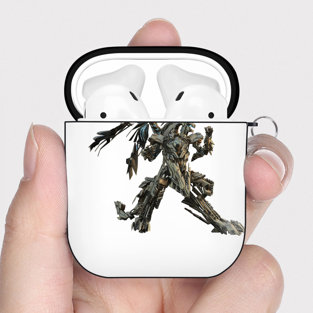 （画像用）  AirPods 第2世代保護ケース ハードシェル ブラック 耐衝撃・防指紋・カラビナ付き