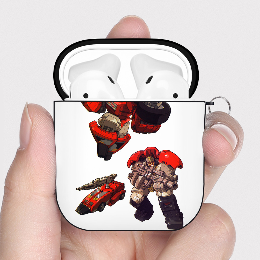 （画像用）  AirPods 第2世代保護ケース ハードシェル ブラック 耐衝撃・防指紋・カラビナ付き
