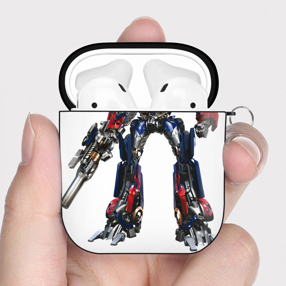 （画像用）  AirPods 第2世代保護ケース ハードシェル ブラック 耐衝撃・防指紋・カラビナ付き