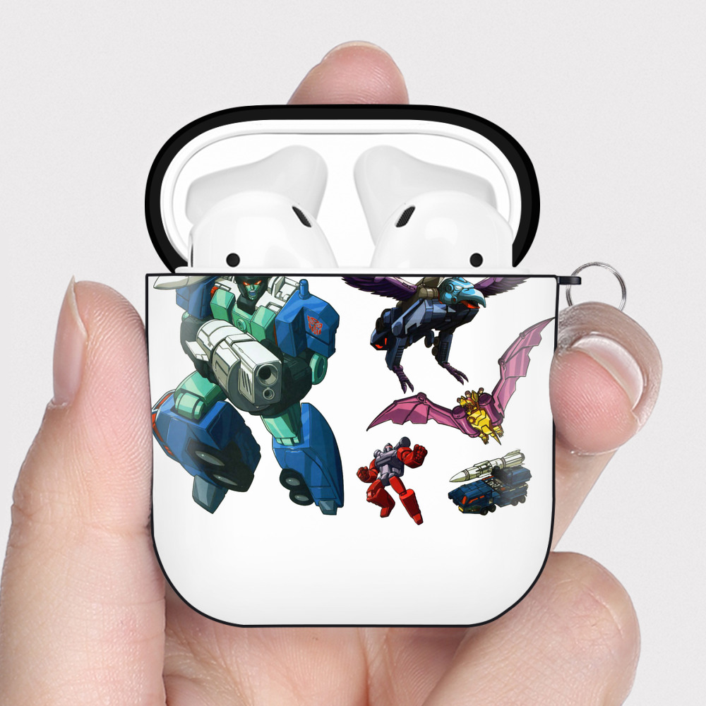（画像用）  AirPods 第2世代保護ケース ハードシェル ブラック 耐衝撃・防指紋・カラビナ付き