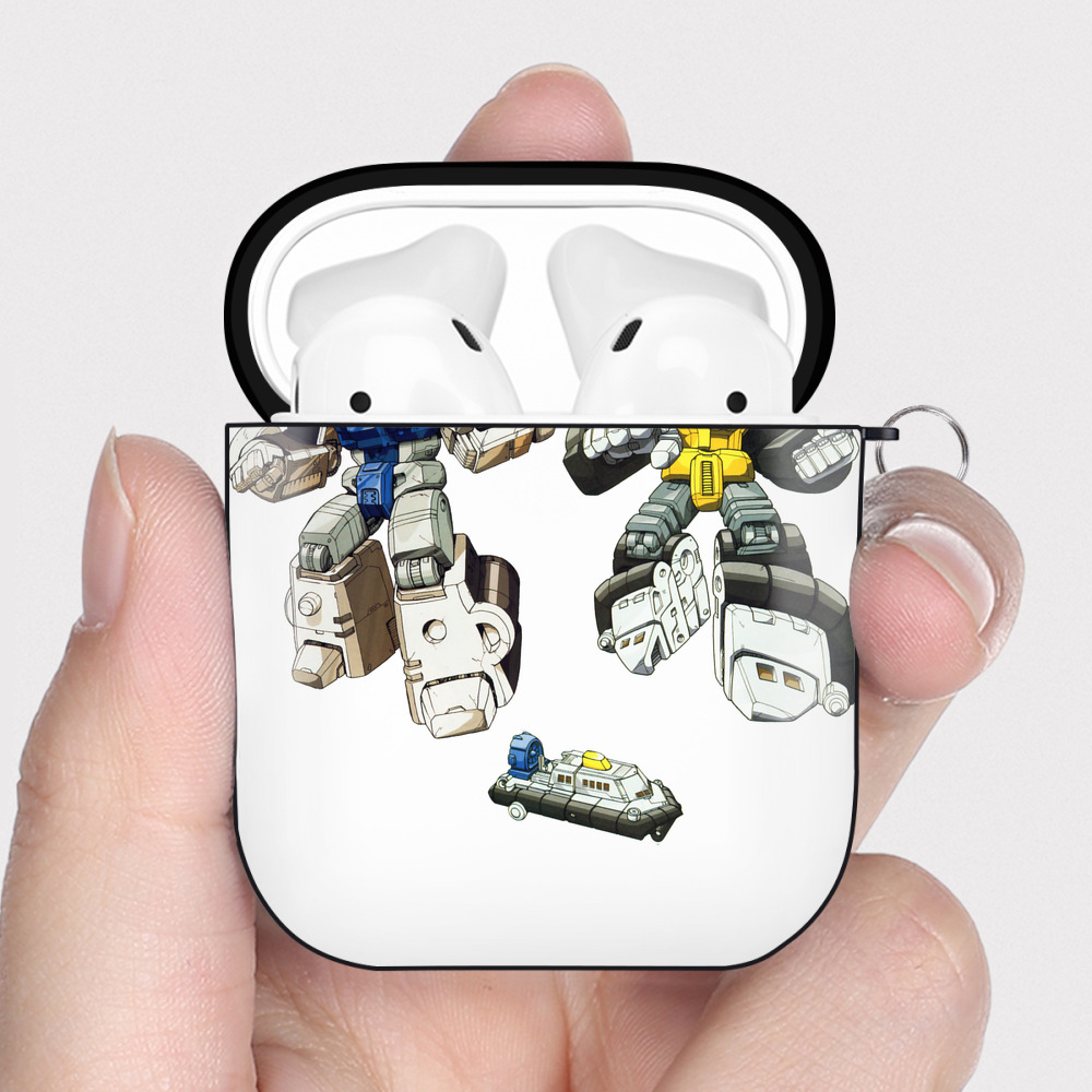 （画像用）  AirPods 第2世代保護ケース ハードシェル ブラック 耐衝撃・防指紋・カラビナ付き