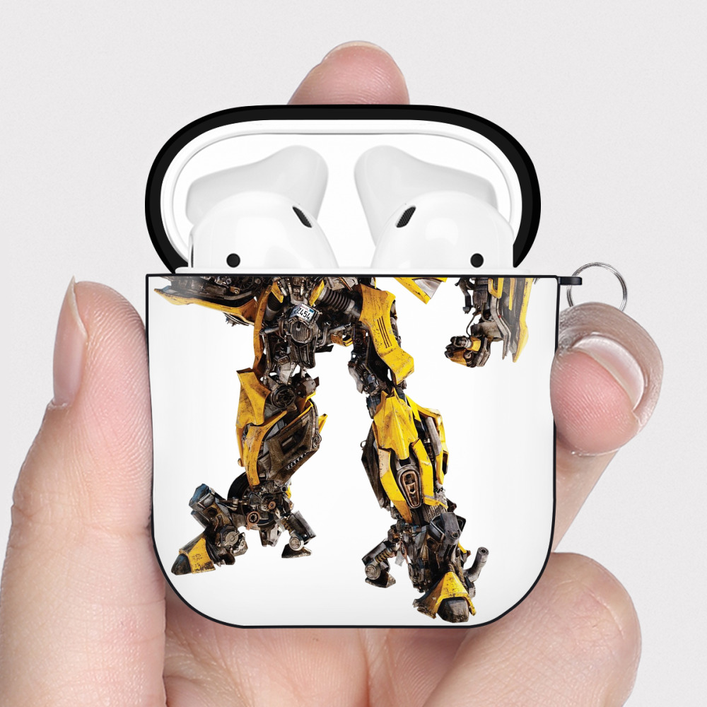 （画像用）  AirPods 第2世代保護ケース ハードシェル ブラック 耐衝撃・防指紋・カラビナ付き