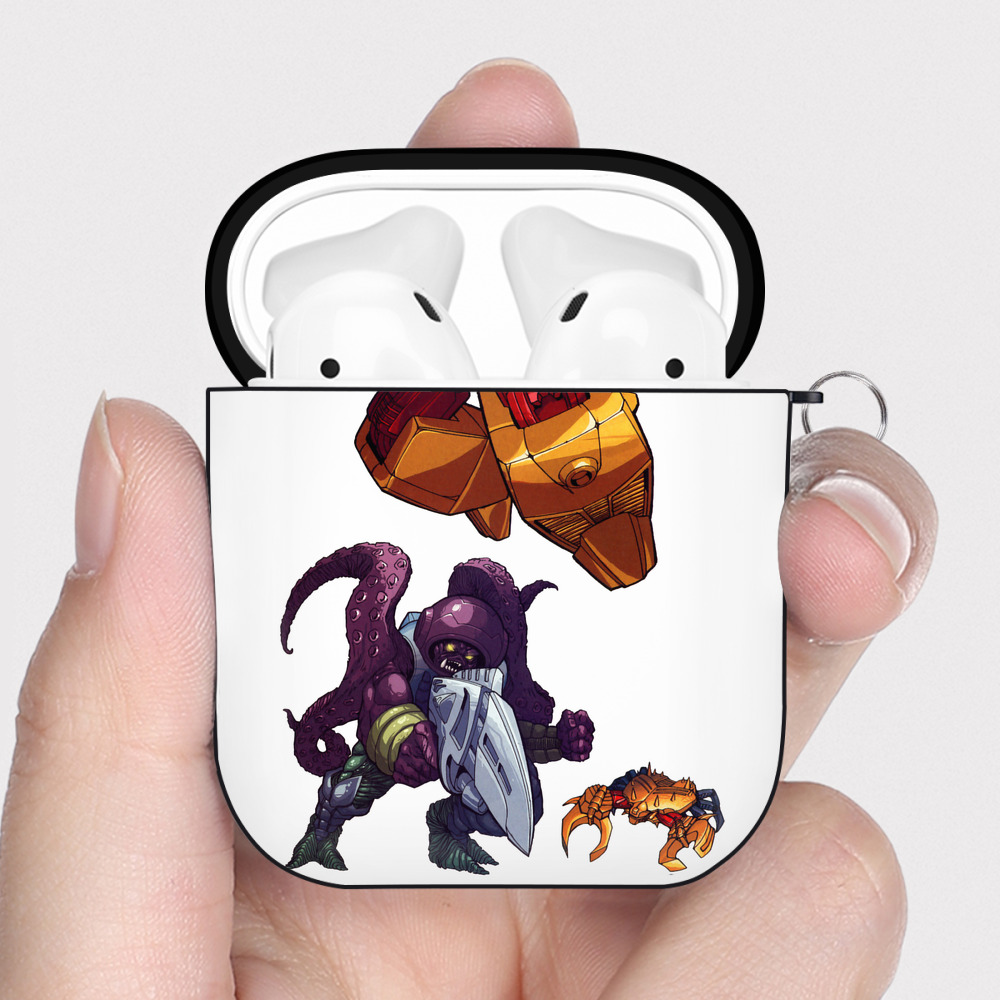 （画像用）  AirPods 第2世代保護ケース ハードシェル ブラック 耐衝撃・防指紋・カラビナ付き