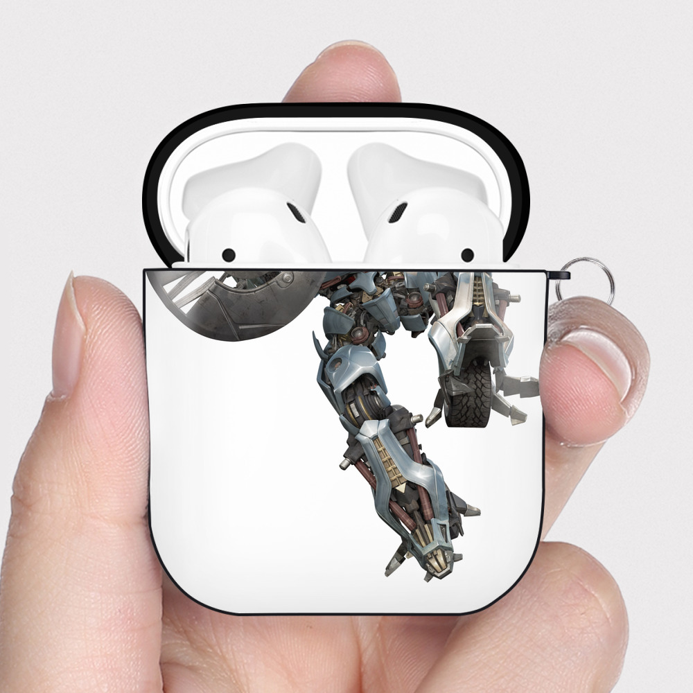 （画像用）  AirPods 第2世代保護ケース ハードシェル ブラック 耐衝撃・防指紋・カラビナ付き