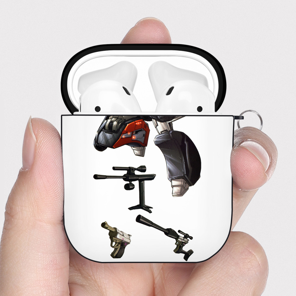 （画像用）  AirPods 第2世代保護ケース ハードシェル ブラック 耐衝撃・防指紋・カラビナ付き