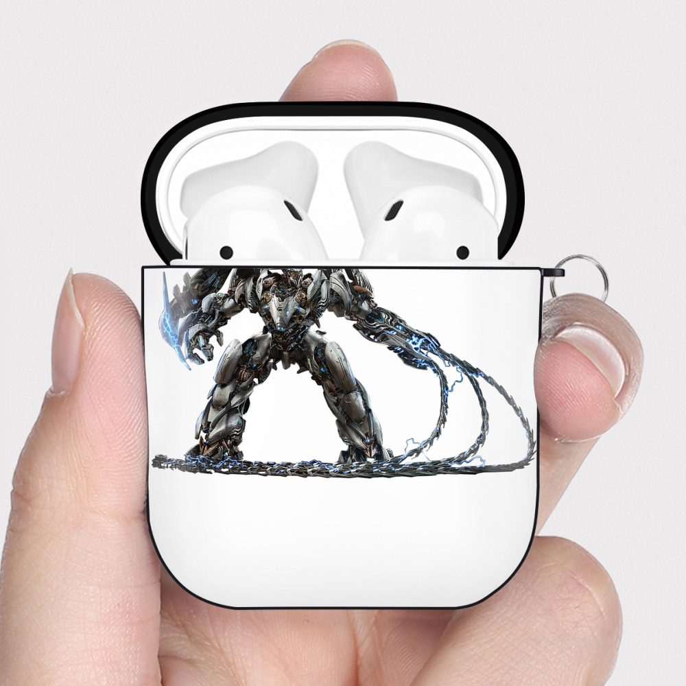 （画像用）  AirPods 第2世代保護ケース ハードシェル ブラック 耐衝撃・防指紋・カラビナ付き