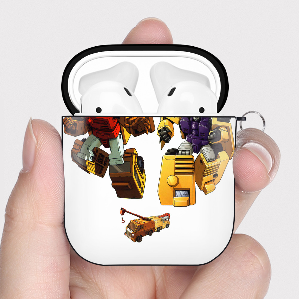 （画像用）  AirPods 第2世代保護ケース ハードシェル ブラック 耐衝撃・防指紋・カラビナ付き