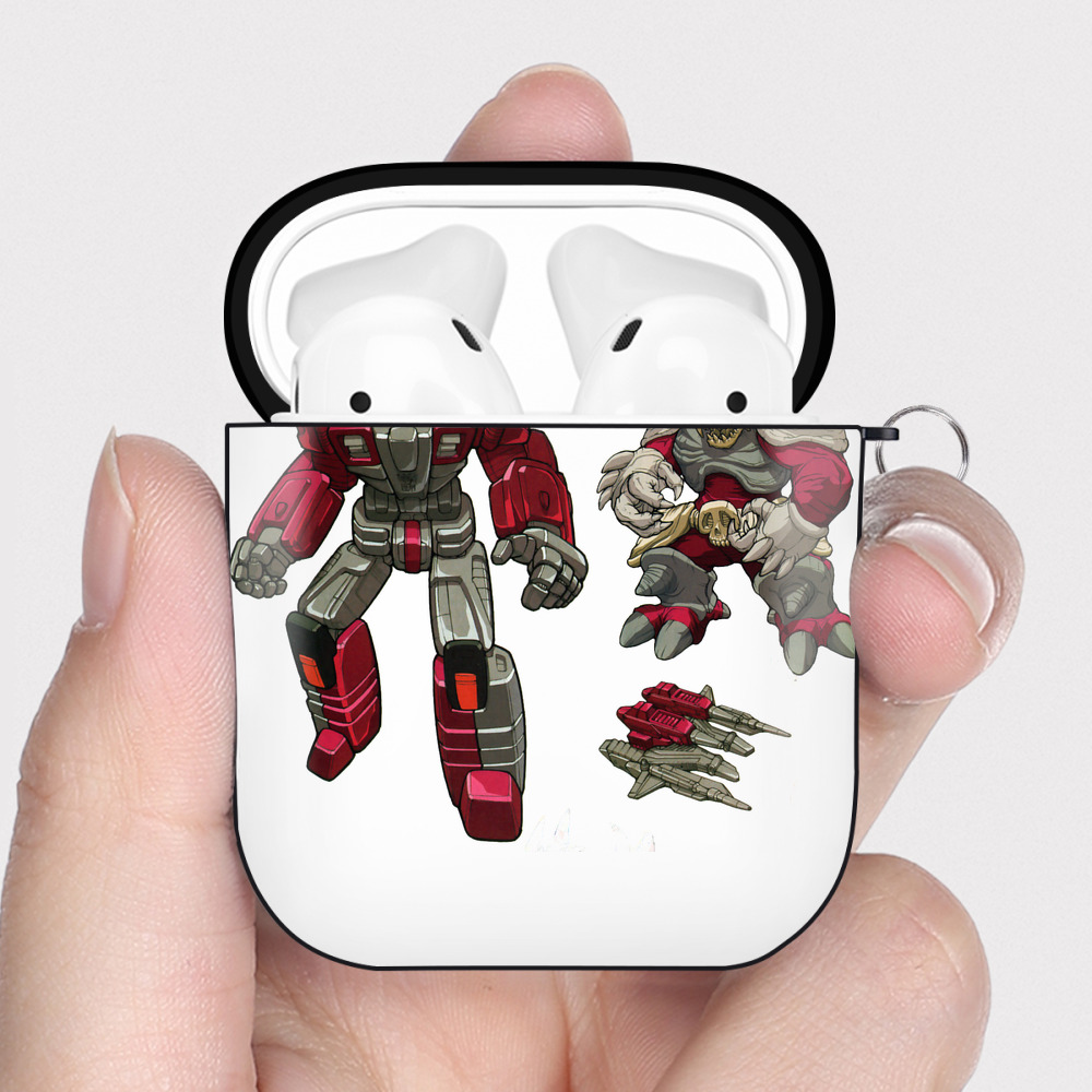 （画像用）  AirPods 第2世代保護ケース ハードシェル ブラック 耐衝撃・防指紋・カラビナ付き