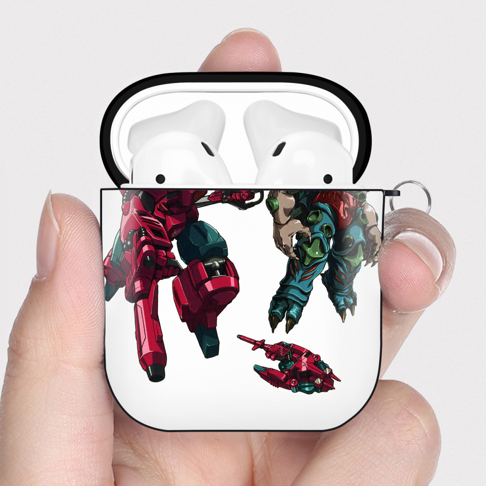 （画像用）  AirPods 第2世代保護ケース ハードシェル ブラック 耐衝撃・防指紋・カラビナ付き