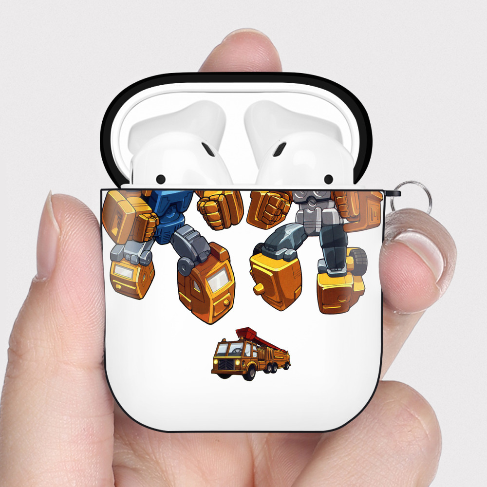 （画像用）  AirPods 第2世代保護ケース ハードシェル ブラック 耐衝撃・防指紋・カラビナ付き