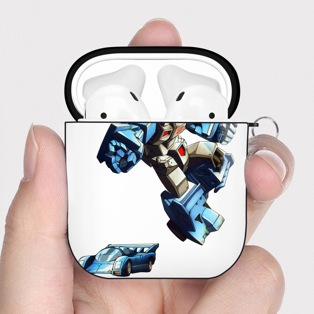 （画像用）  AirPods 第2世代保護ケース ハードシェル ブラック 耐衝撃・防指紋・カラビナ付き